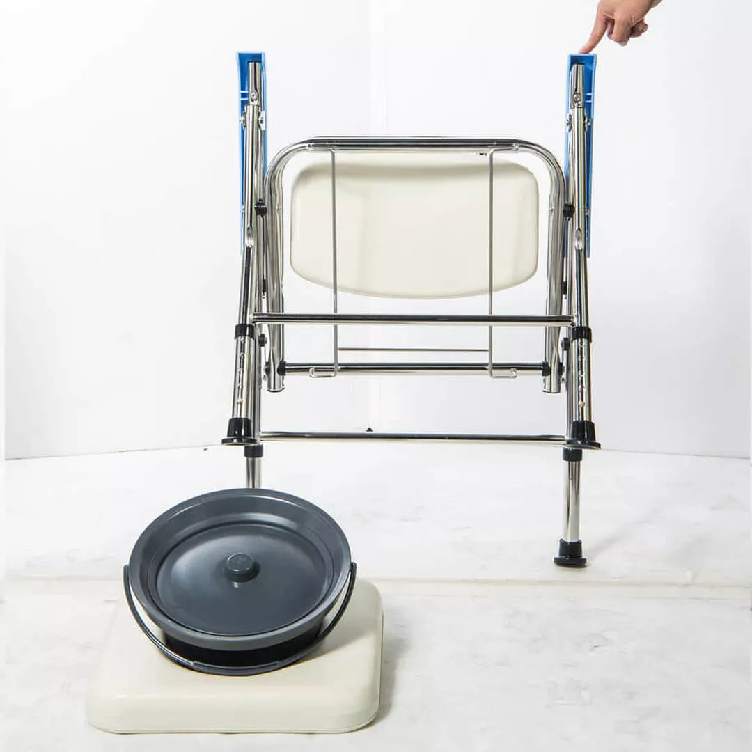 《 均佳 》JCS-303 日式不銹鋼收合便器椅