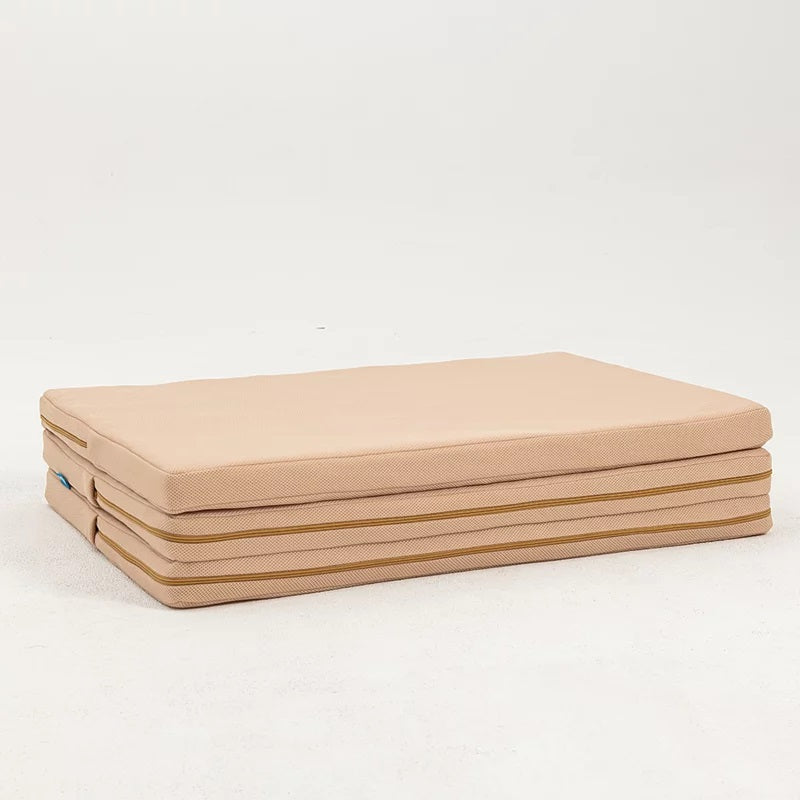 三折式S形摺疊單人床墊