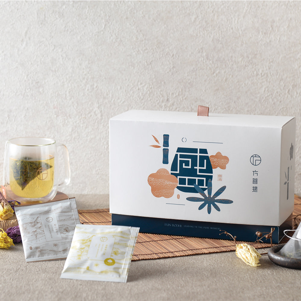 盛系列|多款高山茶包+雙層玻璃杯 精裝禮盒