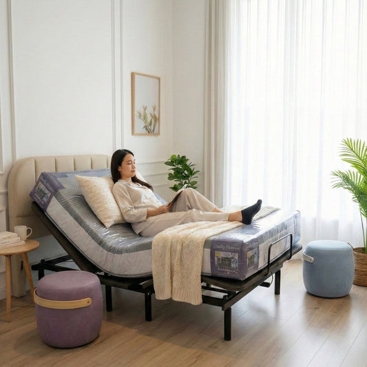 MARU 小電床．摺疊電動床 (贈送1組 歐姆龍 溫周波+2張可提式酒桶椅)